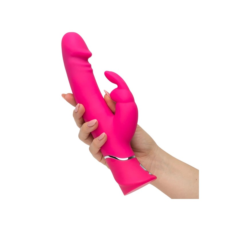 Wibrator - Happy Rabbit Realistic Dual Density Rabbit Vibrator Pink